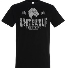 Camiseta negra WHITEWOLF WRESTLING 2022